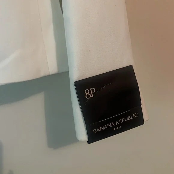 Banana Republic white blazer size 8 petite - Picture 2 of 3